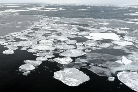 オホーツク海の流氷が年々縮小、10年ごとに3%減少…地球温暖化の影響か？