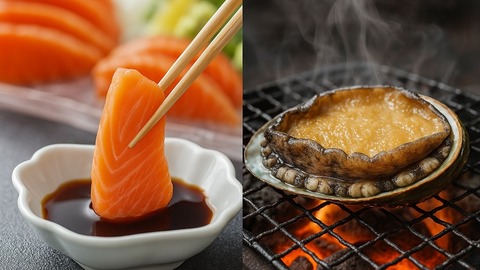 【爆アツ海鮮祭】焼きたてあわびが無料⁉二海サーモン丼も！5/18限定！