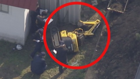 【北海道】まさかの展開！工事現場でのショベルカー事故、運転手意識不明！