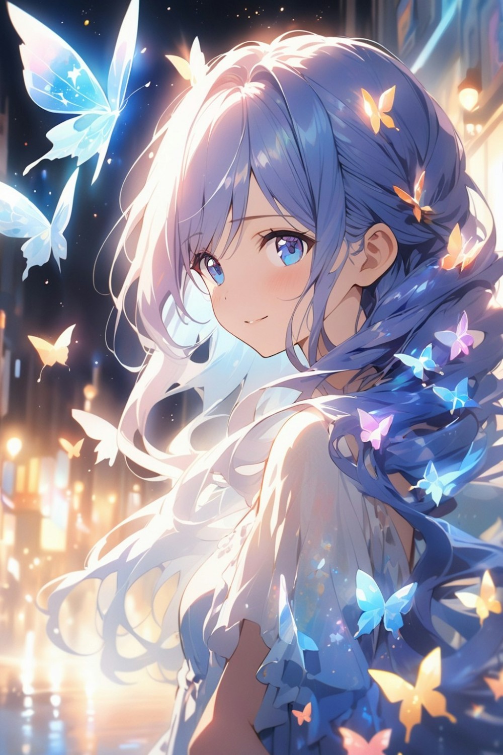 【AIイラスト】青髪の女の子のAI画像まとめ【アニメ調】 Part 2