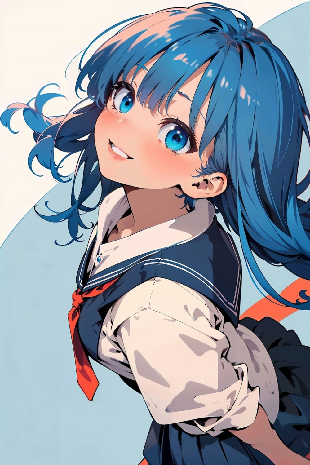 【AIイラスト】青髪の女の子のAI画像まとめ【アニメ調】 Part 5