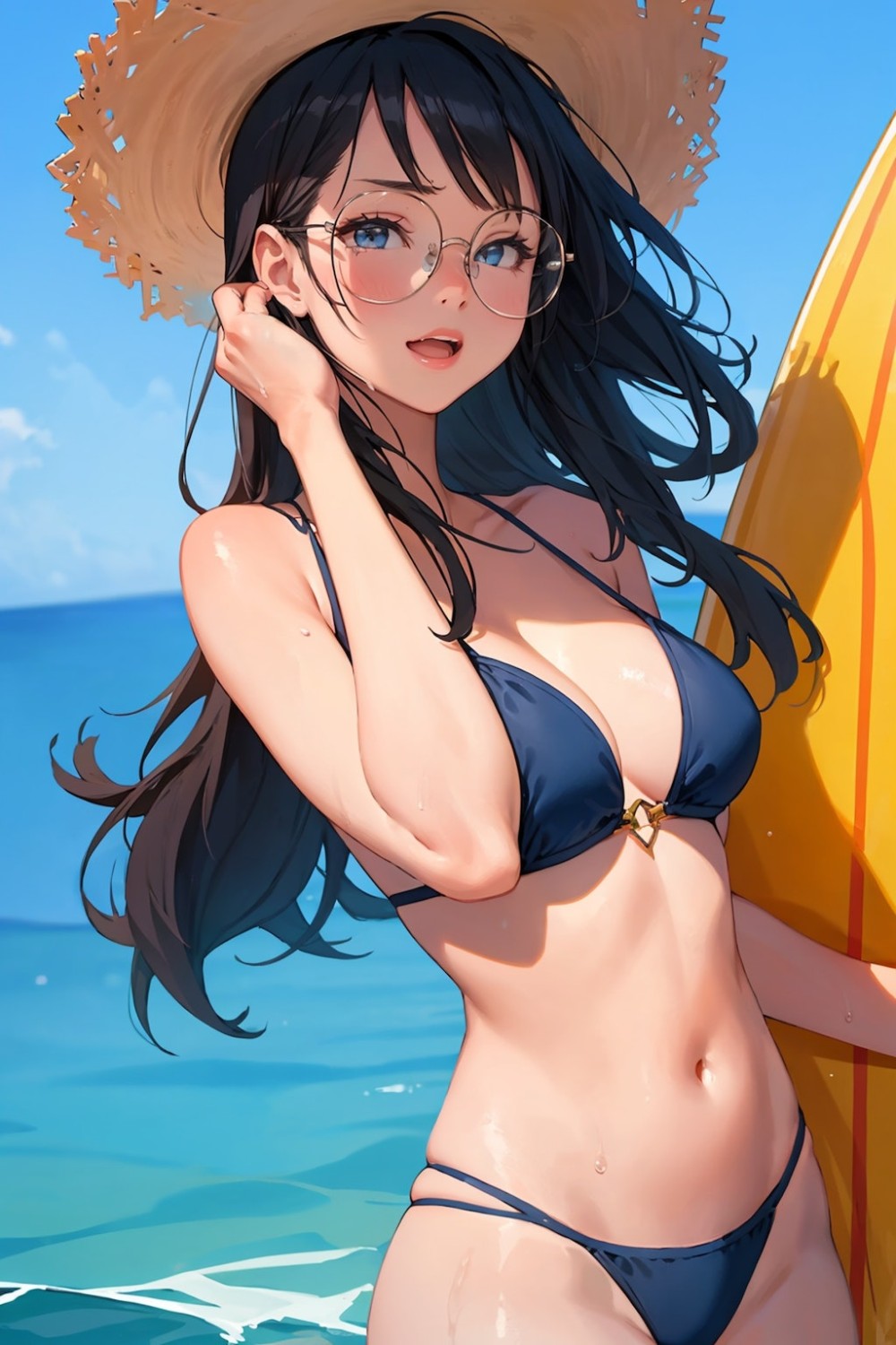 【AIイラスト】眼鏡をかけた女の子のAI画像まとめ【アニメ調】