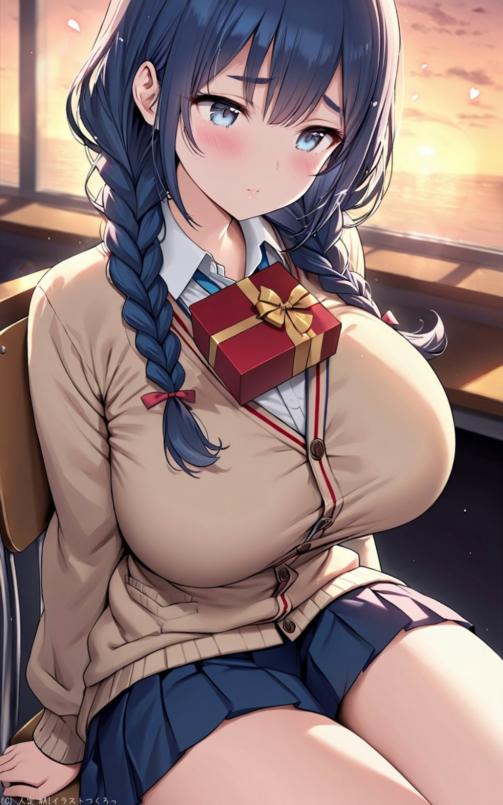 【AIイラスト】爆乳な女の子のAI画像まとめ【アニメ調】
