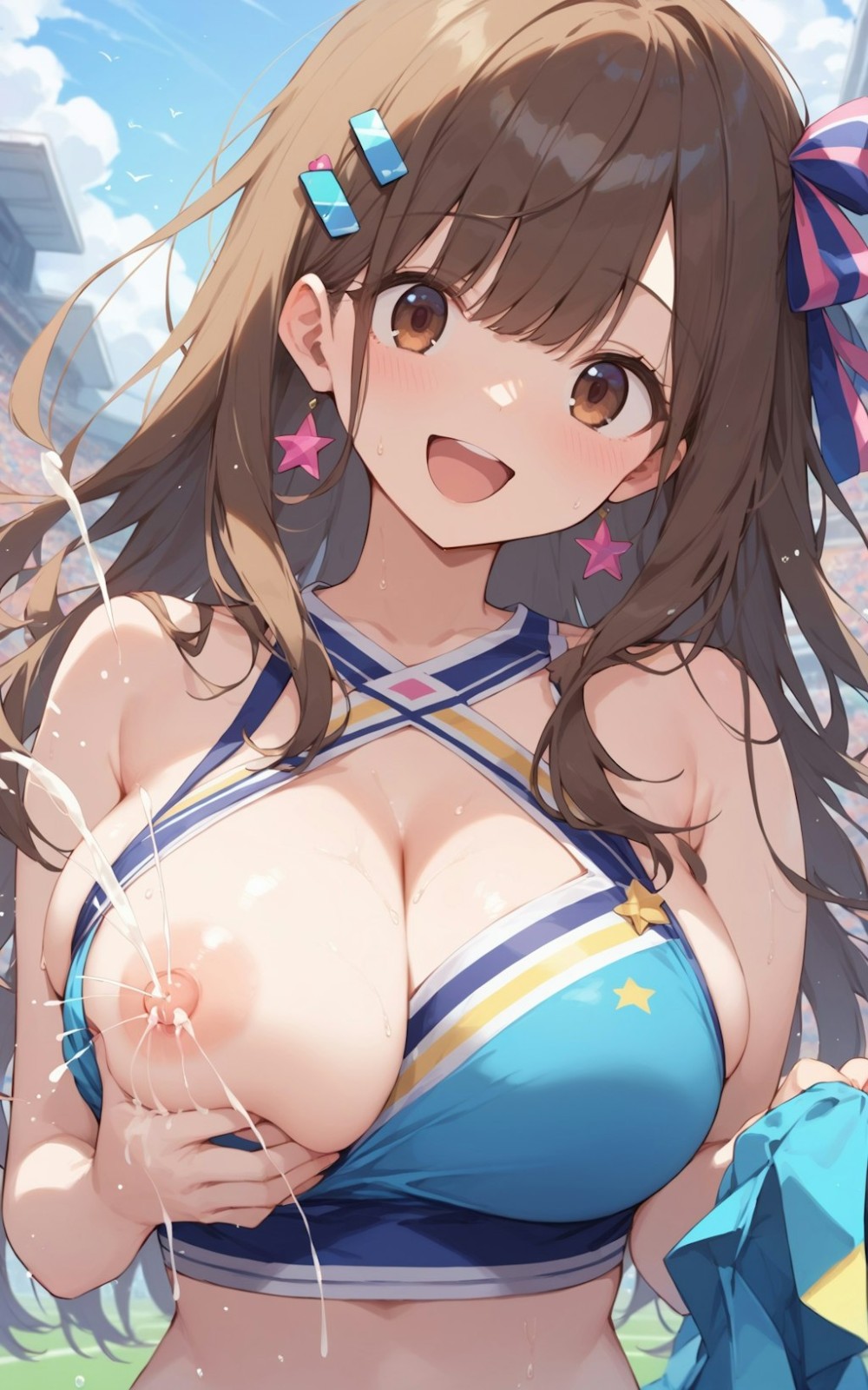 【AIイラスト】母乳が出ている女の子のAIエロ画像まとめ【アニメ調】 Part 2