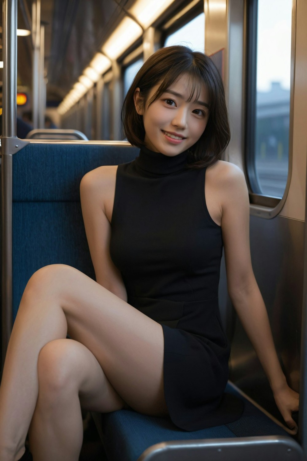 【AIグラビア】電車と女の子のAI画像まとめ【リアル調】 Part 5