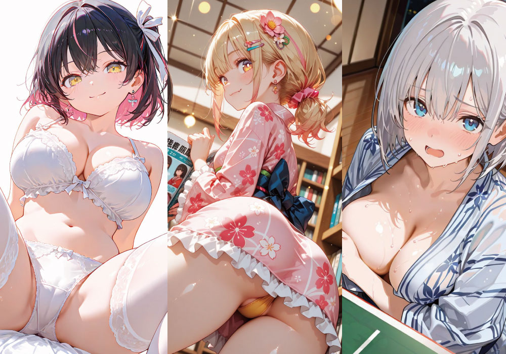 【AIイラスト】浴衣・スク水・下着・ 原神・スタレ・ブルアカ・ゼンゼロ・ぶいすぽ・X(旧Twitter)の気になるAI画像【20250922】