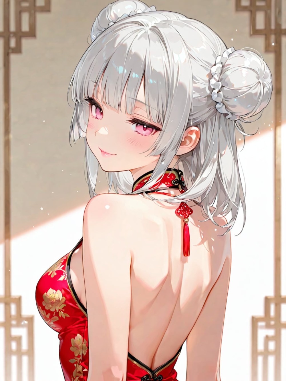 【AIイラスト】チャイナドレスを着た女の子のAI画像まとめ【アニメ調】 Part 3