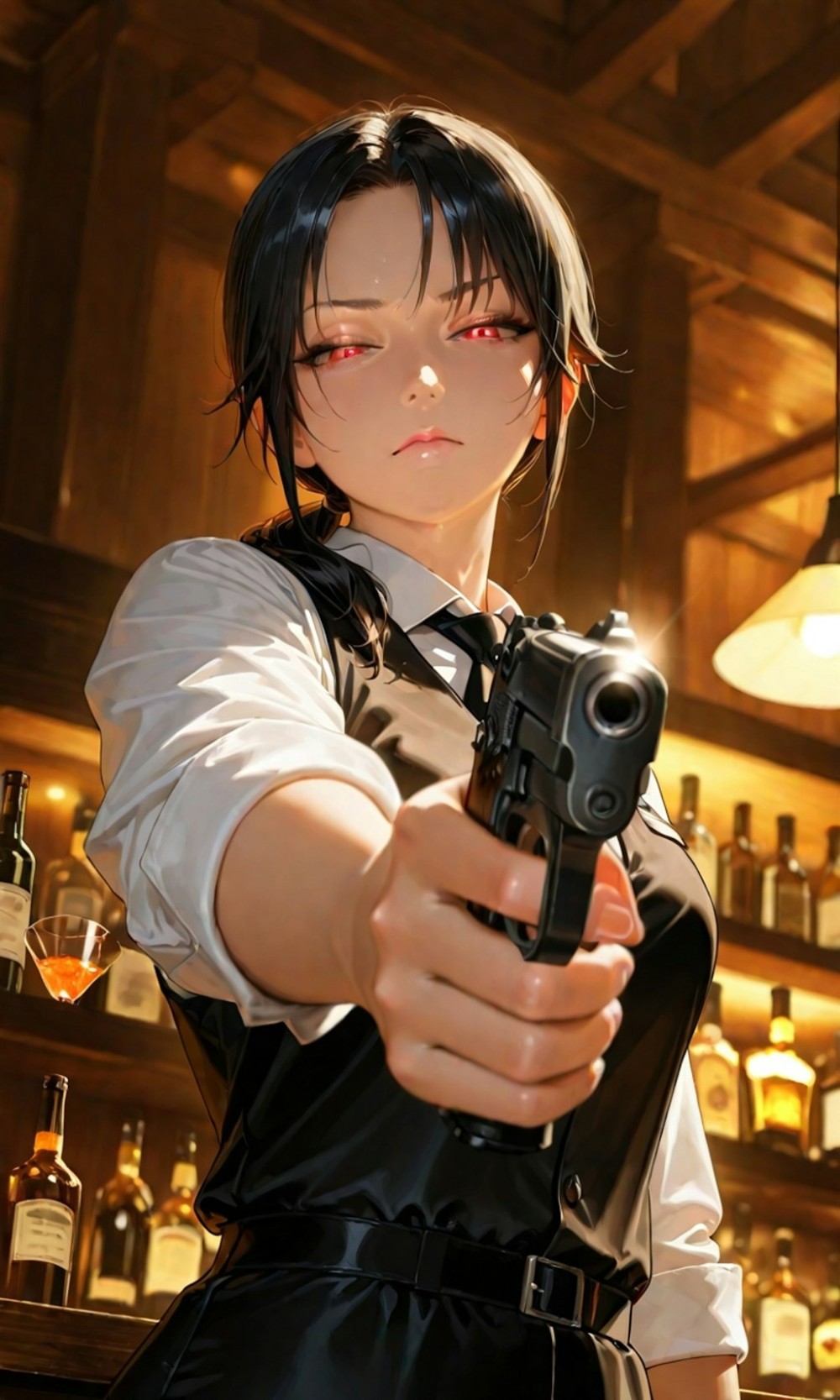 【AIイラスト】銃と女の子のAI画像まとめ【アニメ調】 Part 4