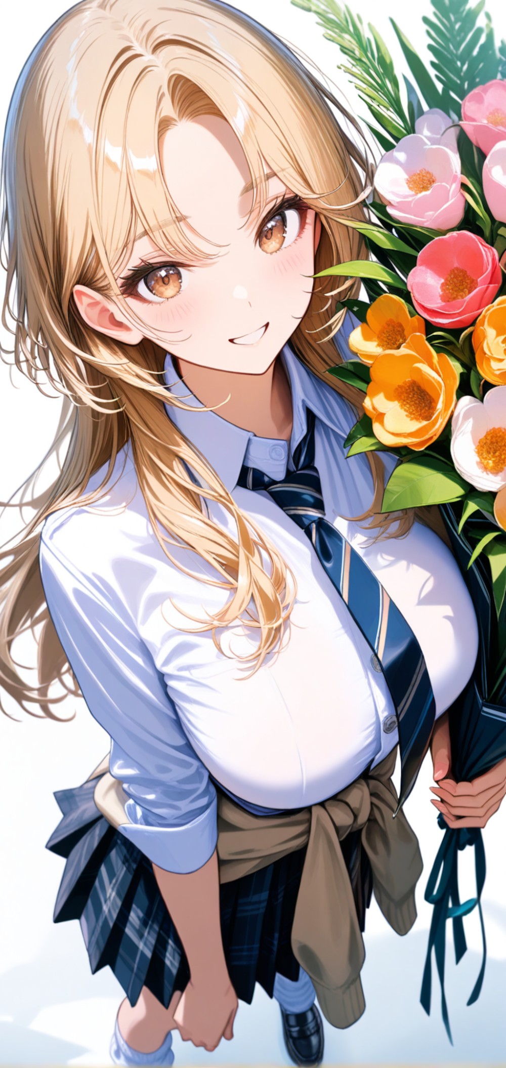 【AIイラスト】セーラー服・ブレザー・制服を着た女の子のAI画像まとめ【アニメ調】 Part 2