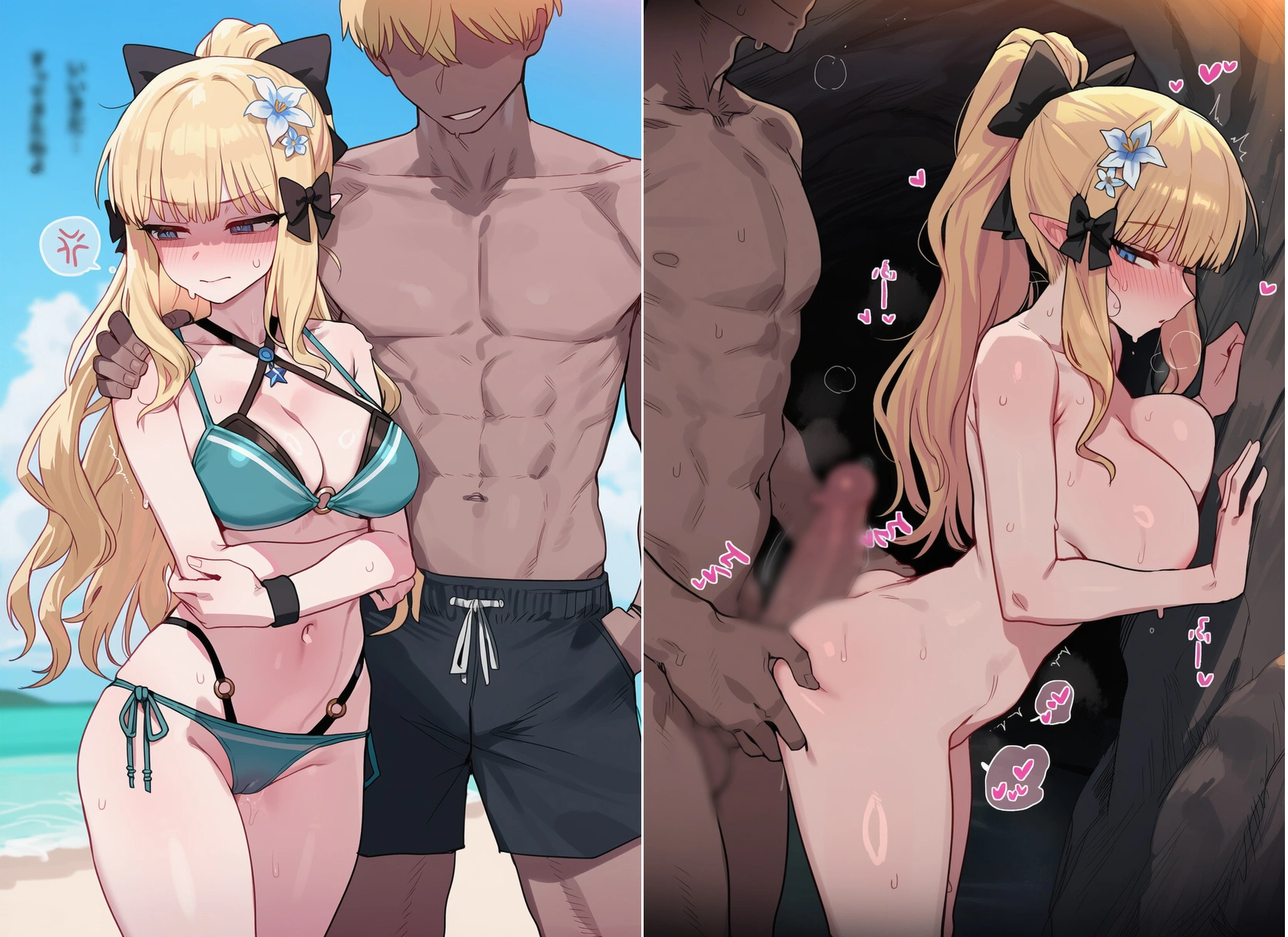 【プリンセスコネクト!Re:Dive】サレン&シズル 無人島遭難 – 上