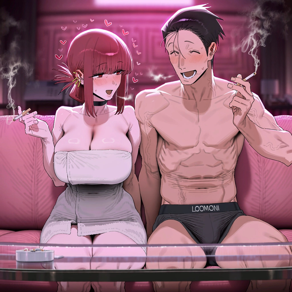 ラブホテルでヤニ吸うふたり
