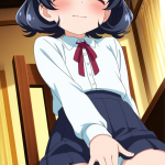【エロ画像】黒髪くせ毛ショートロリ×オナニー・自慰_AI_アニメエロ画像