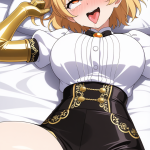 【エロ画像】金髪ショート巨乳猫耳×アヘ顔・イキ顔_AI_アニメエロ画像