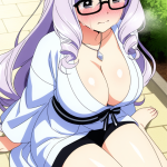 【エロ画像】ピンク髪セミロング巨乳×美少女エロ_AI_アニメエロ画像