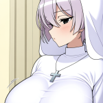 【エロ画像】マゼンタショート細身×巨乳・爆乳_AI_アニメエロ画像