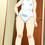 【エロ画像】銀髪お団子むっちり小柄×鏡越し_AI_アニメエロ画像