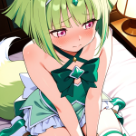 【エロ画像】緑髪外ハネボブロリ×手縛り・拘束_AI_アニメエロ画像