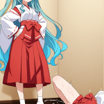 【エロ画像】水色ウェーブロング細身×潮吹き_AI_アニメエロ画像