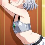 【エロ画像】銀髪くせ毛ショート巨乳×貧乳・微乳_AI_アニメエロ画像