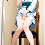 【エロ画像】茶髪ツインテールむっちり×オナニー・自慰_AI_アニメエロ画像