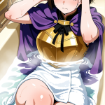【エロ画像】茶髪ボブグラマラス騎士×お風呂・入浴_AI_アニメエロ画像