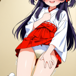 【エロ画像】紫髪セミロング巨乳×おしっこ・放尿_AI_アニメエロ画像