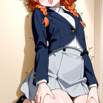 【エロ画像】青髪ツインおさげむっちり×アヘ顔・イキ顔_AI_アニメエロ画像