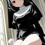 【エロ画像】赤髪くせ毛ショート貧乳小柄×美少女エロ_AI_アニメエロ画像
