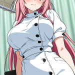 【エロ画像】ピンク髪ロング爆乳×ナース服_AI_アニメエロ画像