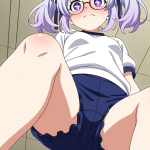 【エロ画像】青髪ツインテールむっちり×体操服・ブルマ_AI_アニメエロ画像