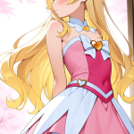 【エロ画像】金髪ハーフアップグラマラス魔法×貧乳・微乳_AI_アニメエロ画像