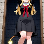 【エロ画像】ピンク金髪サイドテールむっちり×縛り・拘束_AI_アニメエロ画像
