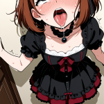 【エロ画像】茶髪くせ毛ショート高身長スレン×アヘ顔・イキ顔_AI_アニメエロ画像