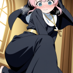 【エロ画像】ピンク髪お団子むっちり×美少女エロ_AI_アニメエロ画像