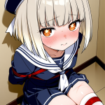 【エロ画像】プラチナブロンド外ハネボブロリ×縛り・拘束_AI_アニメエロ画像