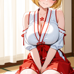 【エロ画像】ピンクグラデーションボブ巨乳×オナニー・自慰_AI_アニメエロ画像