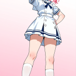 【エロ画像】桜色ツインテールむっちり小柄×ナース服_AI_アニメエロ画像