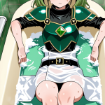 【エロ画像】エメラルドツインテール細身×お風呂・入浴_AI_アニメエロ画像
