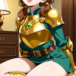 【エロ画像】茶髪ロールツインテールグラマラ×アヘ顔・イキ顔_AI_アニメエロ画像