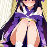 【エロ画像】紫髪セミロング長身貧乳×美少女エロ_AI_アニメエロ画像