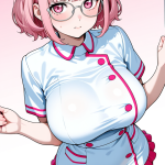 【エロ画像】ピンク髪ショートグラマラス×巨乳・爆乳_AI_アニメエロ画像