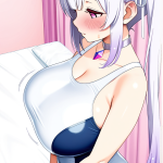 【エロ画像】白髪ロールツインテール長身×巨乳・爆乳_AI_アニメエロ画像