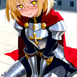 【エロ画像】金髪お団子スレンダー×美少女エロ_AI_アニメエロ画像