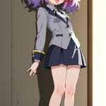 【エロ画像】マゼンタツインテール貧乳小柄×アヘ顔・イキ顔_AI_アニメエロ画像