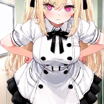 【エロ画像】ピンク髪ロングむっちり×ナース服_AI_アニメエロ画像