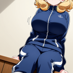 【エロ画像】金髪内巻きセミロング巨乳×巨乳・爆乳_AI_アニメエロ画像
