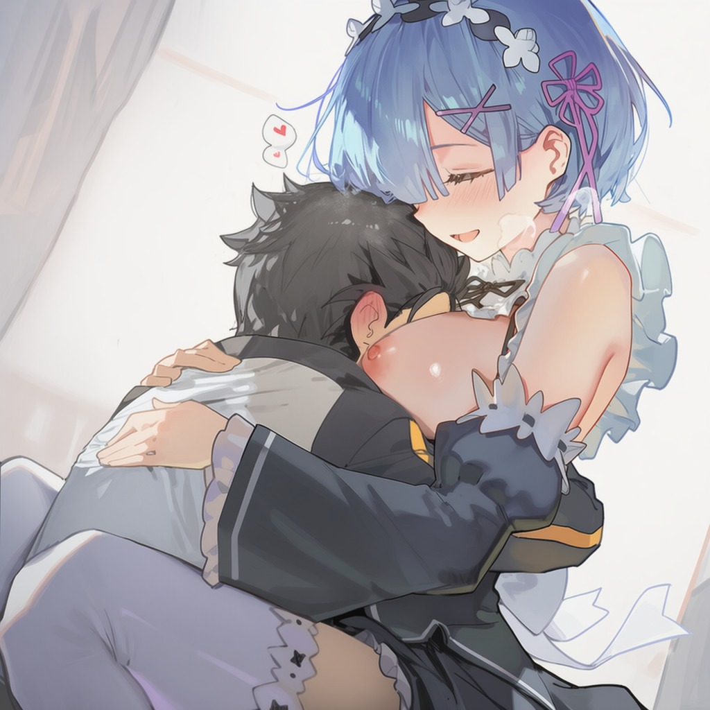 【画像】レムとらぶらぶえっち♥