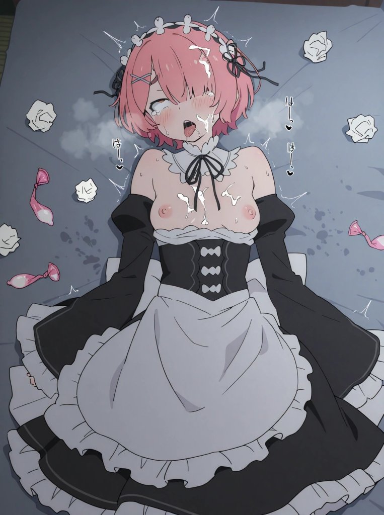 【リゼロ/エロ画像】ラムをアヘ顔になるまでハメまくるエロ画像