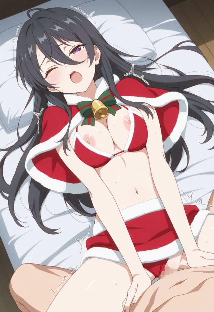 【ロシデレ】サンタコス君嶋綾乃とパコパコするエロ画像