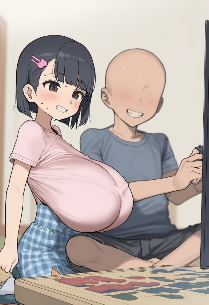 【二次エロ】よくパイズリを頼まれる女の子♥